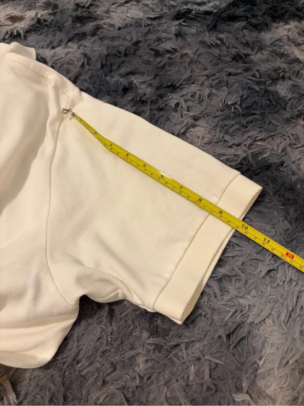 Vintage Polo Jeans Co Ralph Lauren White Polo Shirt USA American Flag Men's XXL⁠